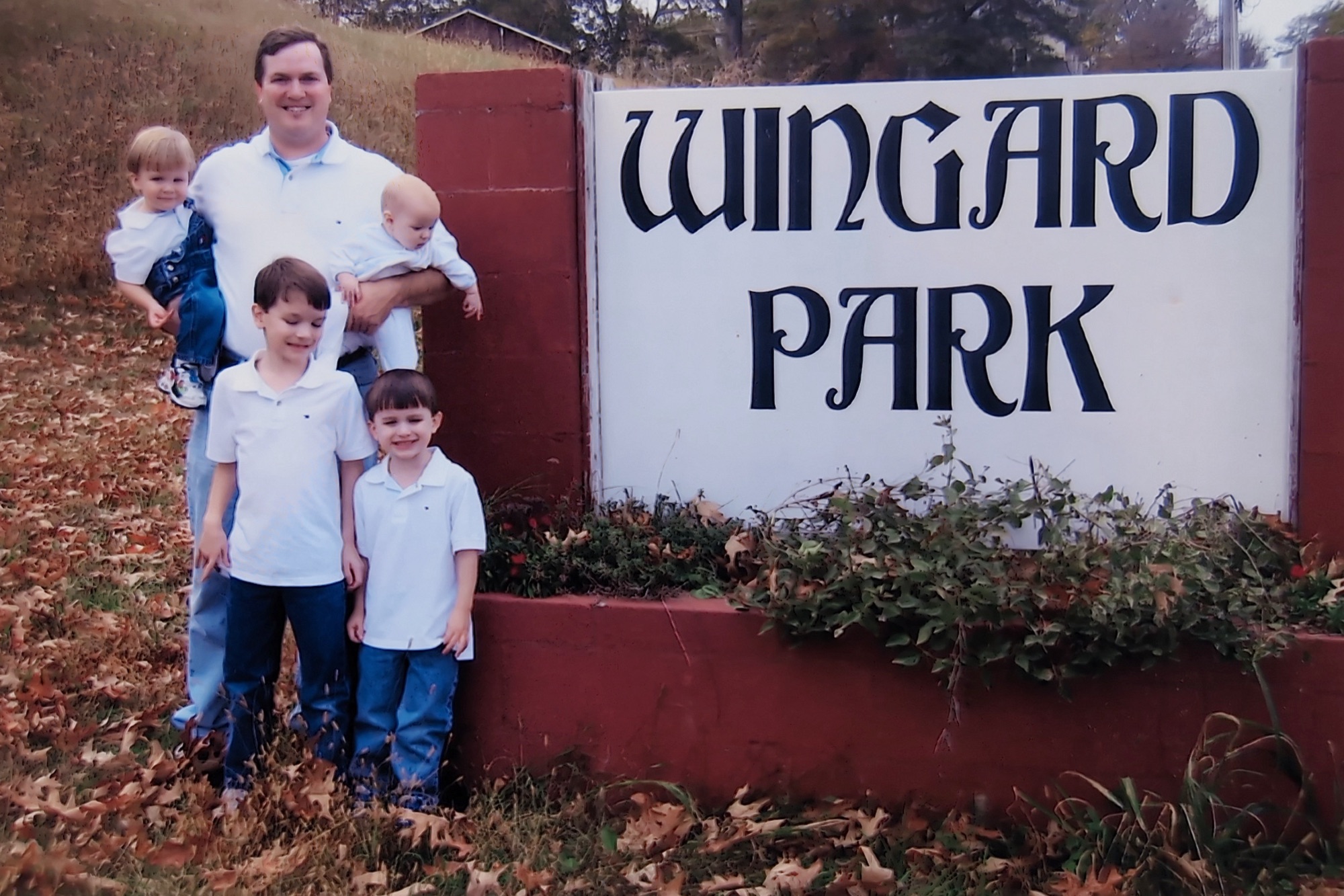 Coach Clay with four of his children