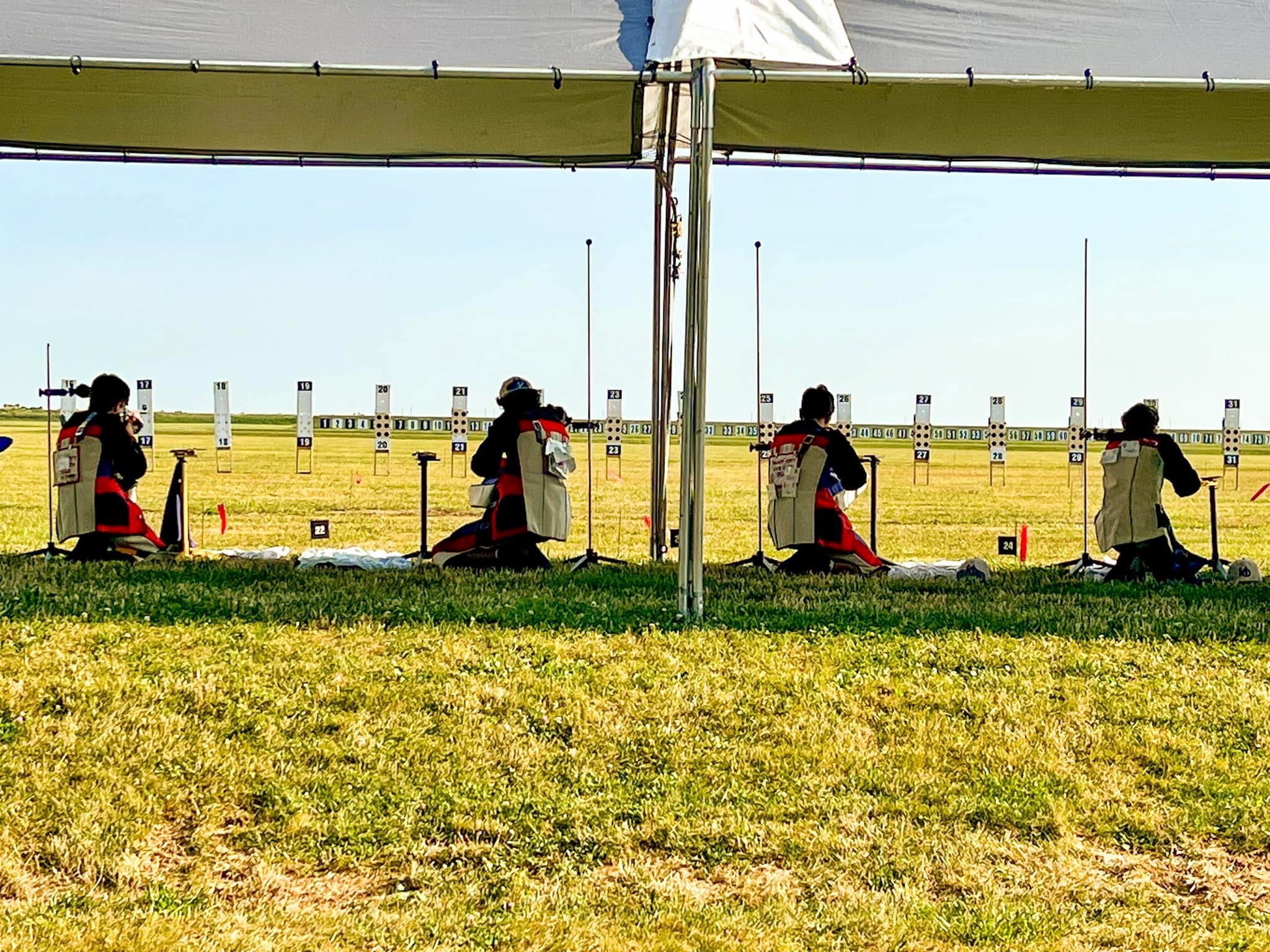 Heritage Christian athlete competing in smallbore rifle at Camp Perry