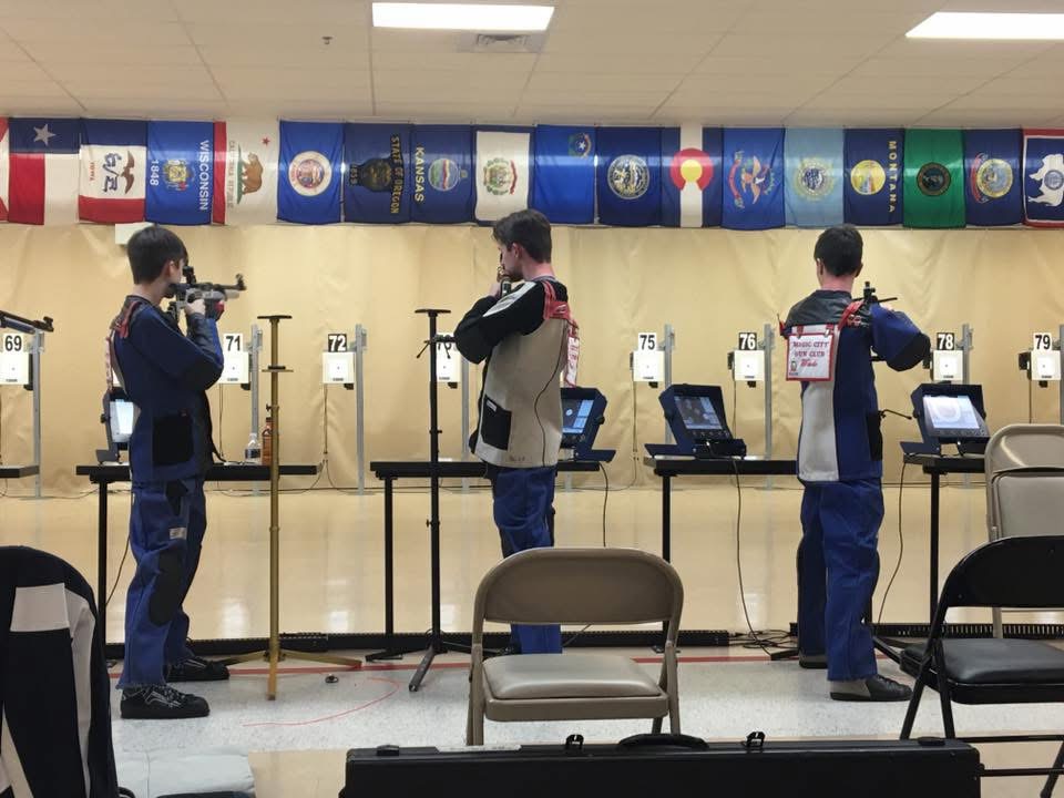 Heritage Christian precision air rifle athlete competing at the CMP in Anniston