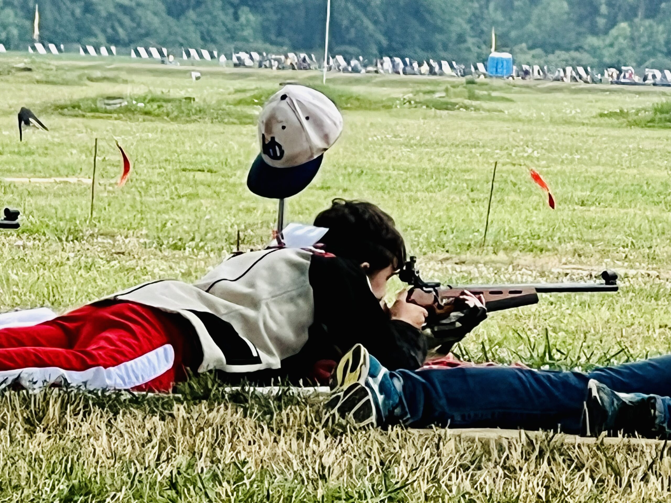 Heritage Christian rifle athlete in the standing position