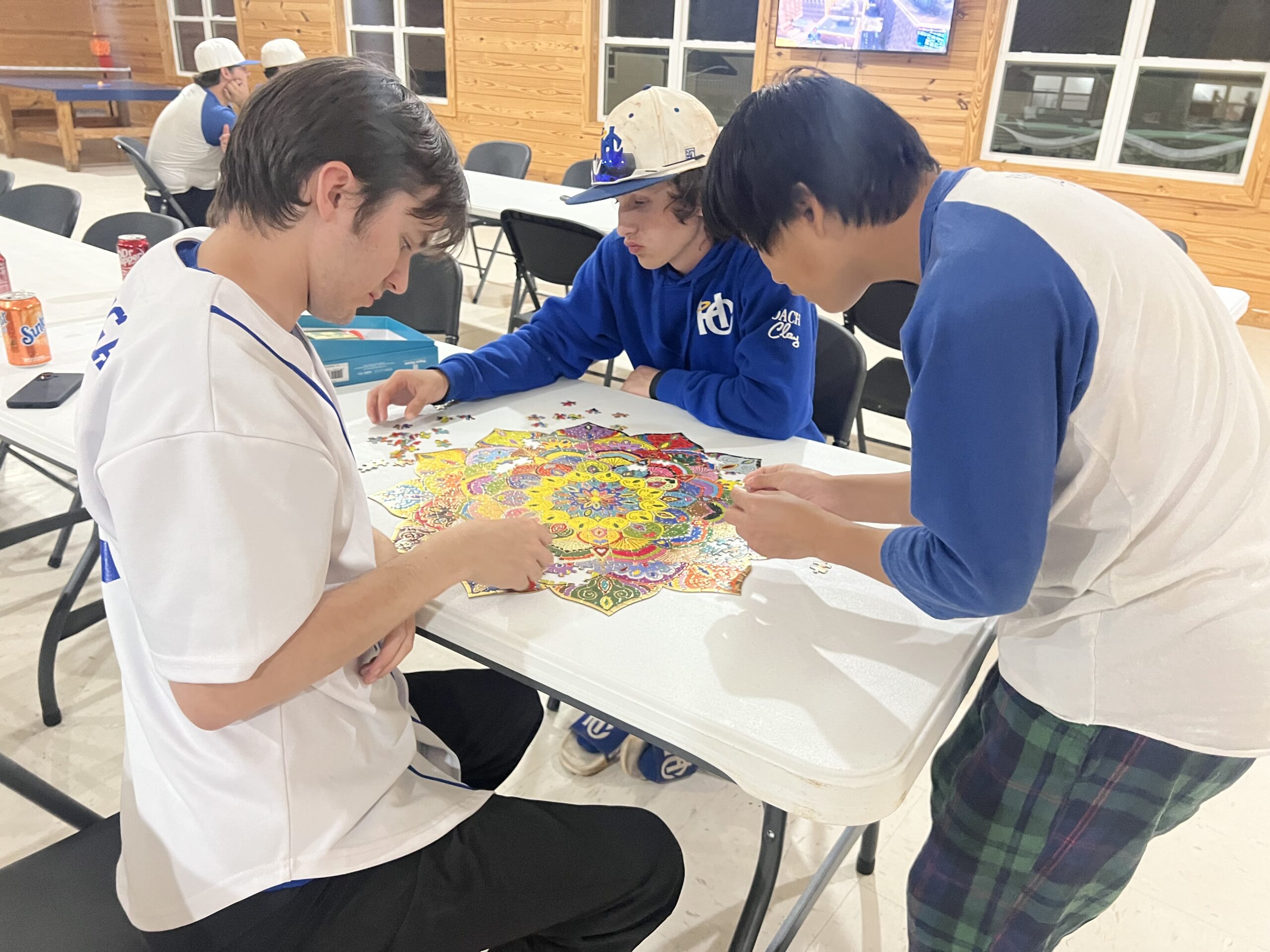 HC young people working together on a creative project