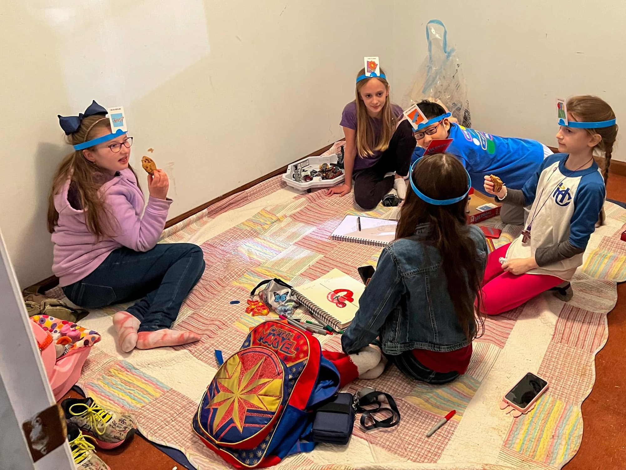 HC young people spending time together playing a game