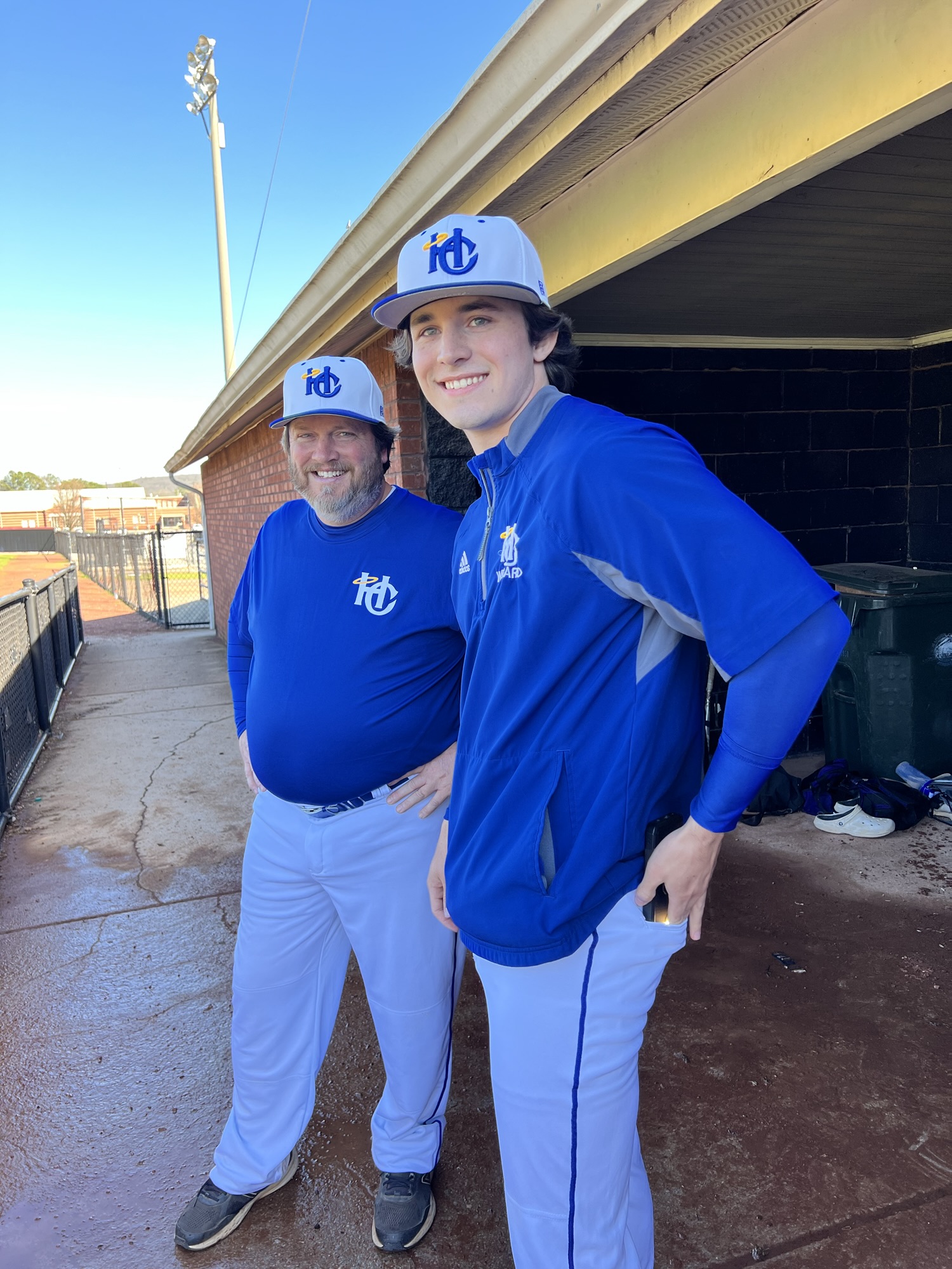 Coach Clay and Coach Drake coaching together